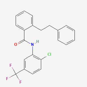 N-[2-chloro-5-(trifluoromethyl)phenyl]-2-(2-phenylethyl)benzamide