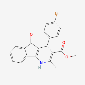 methyl 4-(4-bromophenyl)-2-methyl-5-oxo-4,5-dihydro-1H-indeno[1,2-b]pyridine-3-carboxylate