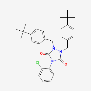 1,2-Bis(4-tert-butylbenzyl)-4-(2-chlorophenyl)-1,2,4-triazolidine-3,5-dione