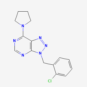 3-(2-Chloro-benzyl)-7-pyrrolidin-1-yl-3H-[1,2,3]triazolo[4,5-d]pyrimidine