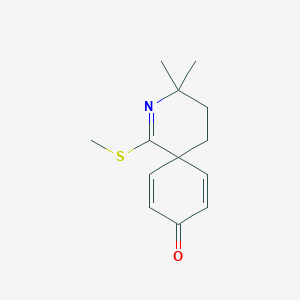 3,3-Dimethyl-1-(methylsulfanyl)-2-azaspiro[5.5]undeca-1,7,10-trien-9-one