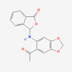 3-[(6-acetyl-1,3-benzodioxol-5-yl)amino]-2-benzofuran-1(3H)-one