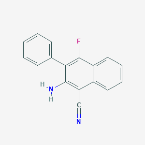 2-Amino-4-fluoro-3-phenylnaphthalene-1-carbonitrile