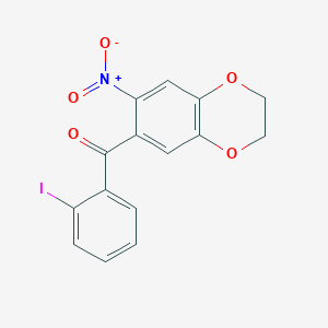 (2-Iodophenyl)(7-nitro-2,3-dihydro-1,4-benzodioxin-6-yl)methanone