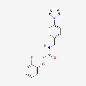 molecular formula C19H17FN2O2 B14946437 2-(2-fluorophenoxy)-N-[4-(1H-pyrrol-1-yl)benzyl]acetamide 