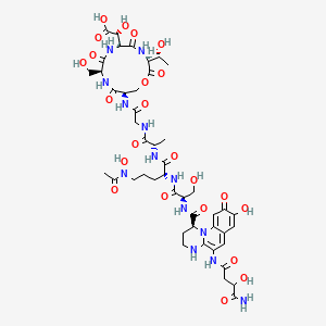 molecular formula C46H63N13O23 B1494645 Pseudobactin 7SR1 CAS No. 90295-72-0