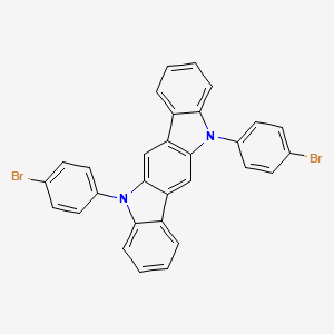 molecular formula C30H18Br2N2 B1494647 5,11-Di(4-bromophenyl)indolo[3,2-b]carbazole 