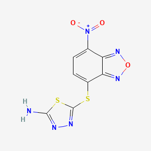 5-[(7-Nitro-2,1,3-benzoxadiazol-4-yl)sulfanyl]-1,3,4-thiadiazol-2-amine