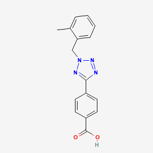 4-[2-(2-methylbenzyl)-2H-tetrazol-5-yl]benzoic acid