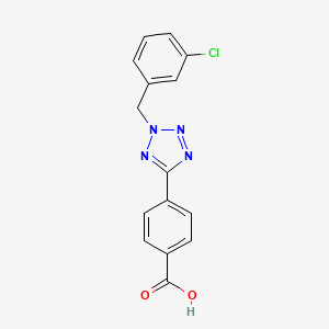 4-[2-(3-chlorobenzyl)-2H-tetrazol-5-yl]benzoic acid