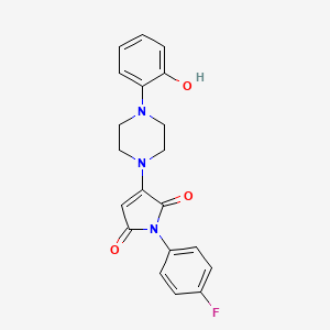 1-(4-fluorophenyl)-3-[4-(2-hydroxyphenyl)piperazin-1-yl]-1H-pyrrole-2,5-dione