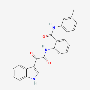 2-{[1H-indol-3-yl(oxo)acetyl]amino}-N-(3-methylphenyl)benzamide