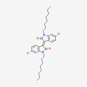 molecular formula C32H40Br2N2O2 B1494661 (E)-6-溴-3-(6-溴-1-辛基-2-氧代吲哚啉-3-亚甲基)-1-辛基吲哚啉-2-酮 CAS No. 1334295-79-2