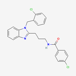 4-chloro-N-{3-[1-(2-chlorobenzyl)-1H-benzimidazol-2-yl]propyl}benzamide