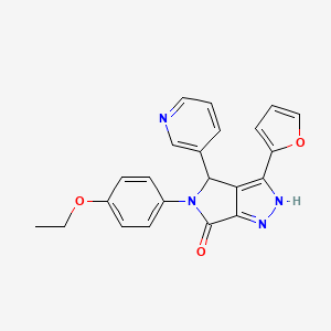 5-(4-ethoxyphenyl)-3-(furan-2-yl)-4-(pyridin-3-yl)-4,5-dihydropyrrolo[3,4-c]pyrazol-6(1H)-one