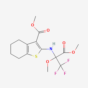 Methyl 2-[(1,1,1-trifluoro-2,3-dimethoxy-3-oxopropan-2-yl)amino]-4,5,6,7-tetrahydro-1-benzothiophene-3-carboxylate