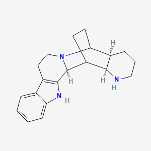 molecular formula C20H25N3 B1494669 (4aS,13bS,14aR)-1,2,3,4,4a,5,7,8,13,13b,14,14a-dodecahydro-5,14-ethanoindolo[2',3':3,4]pyrido[1,2-g][1,6]naphthyridine 