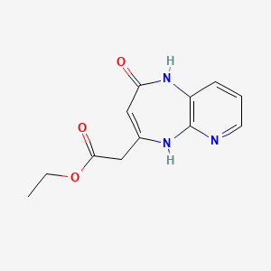 ethyl (2-oxo-2,5-dihydro-1H-pyrido[2,3-b][1,4]diazepin-4-yl)acetate