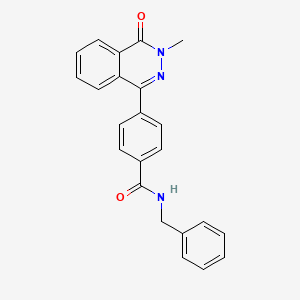 molecular formula C23H19N3O2 B14946719 Benzamide, N-benzyl-4-(3-methyl-4-oxo-3,4-dihydrophthalazin-1-yl)- 