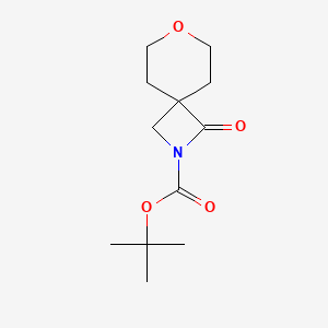 molecular formula C12H19NO4 B1494673 7-Oxa-2-azaspiro[3.5]nonane-2-carboxylic acid, 1-oxo-, 1,1-diMethylethyl ester 