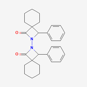 molecular formula C28H32N2O2 B14946747 3,3'-Diphenyl-2,2'-bi(2-azaspiro[3.5]nonane)-1,1'-dione 