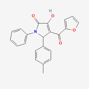 4-(furan-2-ylcarbonyl)-3-hydroxy-5-(4-methylphenyl)-1-phenyl-1,5-dihydro-2H-pyrrol-2-one