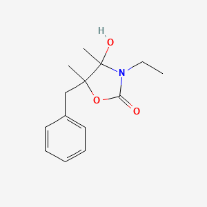 5-Benzyl-3-ethyl-4-hydroxy-4,5-dimethyl-1,3-oxazolidin-2-one