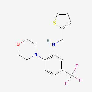 2-(morpholin-4-yl)-N-(thiophen-2-ylmethyl)-5-(trifluoromethyl)aniline