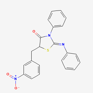 5-(3-Nitro-benzyl)-3-phenyl-2-[(Z)-phenylimino]-thiazolidin-4-one