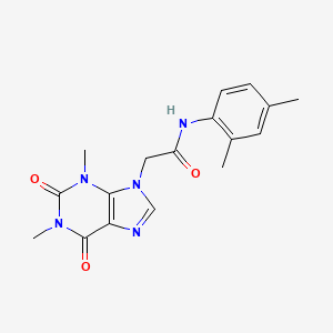 molecular formula C17H19N5O3 B14946804 2-(1,3-dimethyl-2,6-dioxo-1,2,3,6-tetrahydro-9H-purin-9-yl)-N-(2,4-dimethylphenyl)acetamide 