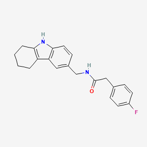 2-(4-fluorophenyl)-N-(2,3,4,9-tetrahydro-1H-carbazol-6-ylmethyl)acetamide