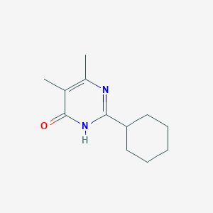 molecular formula C12H18N2O B1494687 2-Cyclohexyl-5,6-dimethylpyrimidin-4-ol 