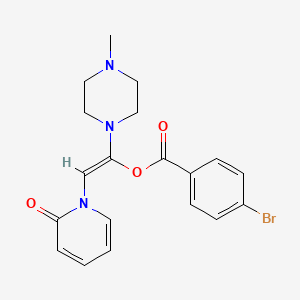 molecular formula C19H20BrN3O3 B14946876 (Z)-1-(4-methylpiperazin-1-yl)-2-(2-oxopyridin-1(2H)-yl)ethenyl 4-bromobenzoate 