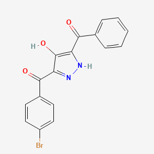 (5-Benzoyl-4-hydroxy-2H-pyrazol-3-yl)(4-bromophenyl)methanone