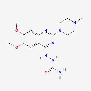 2-[6,7-Dimethoxy-2-(4-methylpiperazin-1-yl)quinazolin-4-yl]hydrazinecarboxamide