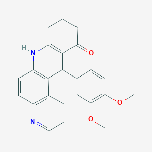 12-(3,4-dimethoxyphenyl)-8,9,10,12-tetrahydrobenzo[b][4,7]phenanthrolin-11(7H)-one