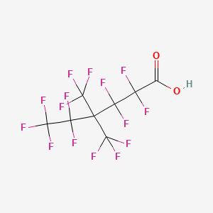 molecular formula C8HF15O2 B1494694 2,2,3,3,5,5,6,6,6-Nonafluoro-4,4-bis(trifluoromethyl)hexanoic acid 