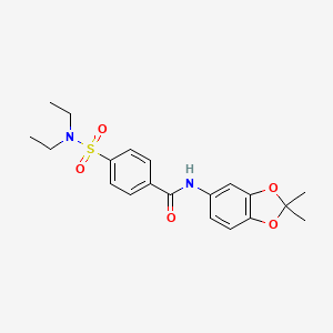 4-(diethylsulfamoyl)-N-(2,2-dimethyl-1,3-benzodioxol-5-yl)benzamide