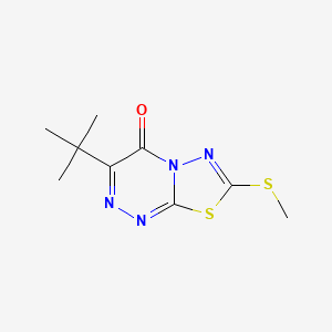 3-tert-butyl-7-(methylsulfanyl)-4H-[1,3,4]thiadiazolo[2,3-c][1,2,4]triazin-4-one