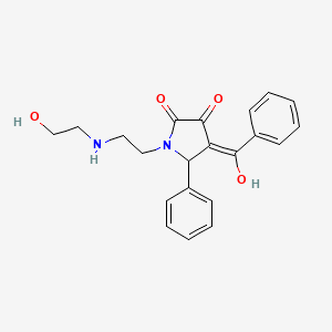 3-hydroxy-1-{2-[(2-hydroxyethyl)amino]ethyl}-5-phenyl-4-(phenylcarbonyl)-1,5-dihydro-2H-pyrrol-2-one