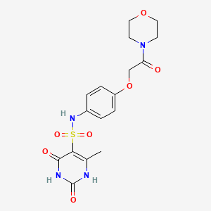 6-methyl-N-{4-[2-(morpholin-4-yl)-2-oxoethoxy]phenyl}-2,4-dioxo-1,2,3,4-tetrahydropyrimidine-5-sulfonamide