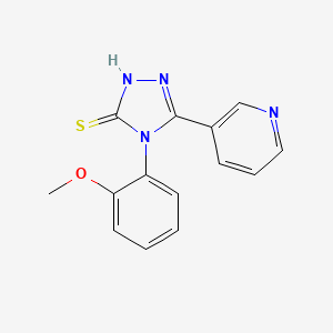 molecular formula C14H12N4OS B14947098 4-(2-methoxyphenyl)-5-(pyridin-3-yl)-4H-1,2,4-triazole-3-thiol 