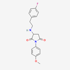 3-{[2-(4-Fluorophenyl)ethyl]amino}-1-(4-methoxyphenyl)pyrrolidine-2,5-dione