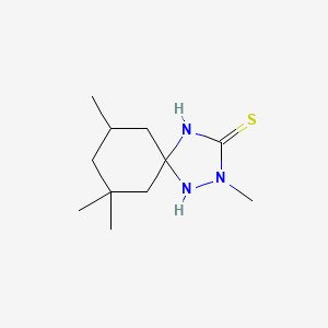 molecular formula C11H21N3S B14947128 2,7,7,9-Tetramethyl-1,2,4-triazaspiro[4.5]decane-3-thione CAS No. 384860-71-3