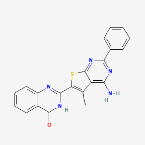 2-(4-amino-5-methyl-2-phenylthieno[2,3-d]pyrimidin-6-yl)-4(3H)-quinazolinone