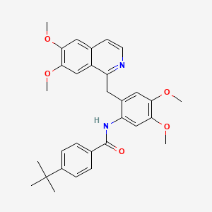 molecular formula C31H34N2O5 B14947157 4-tert-butyl-N-{2-[(6,7-dimethoxyisoquinolin-1-yl)methyl]-4,5-dimethoxyphenyl}benzamide 