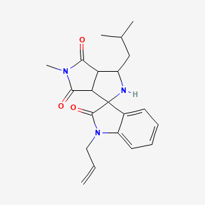 1-Allyl-3'-isobutyl-5'-methyl-3A',6A'-dihydro-2'H-spiro[indole-3,1'-pyrrolo[3,4-C]pyrrole]-2,4',6'(1H,3'H,5'H)-trione