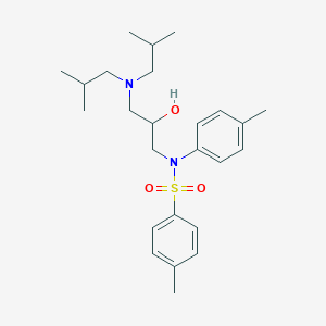 N-{3-[bis(2-methylpropyl)amino]-2-hydroxypropyl}-4-methyl-N-(4-methylphenyl)benzenesulfonamide