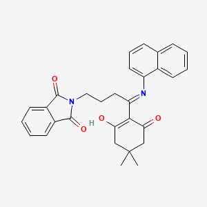 2-[4-(4,4-dimethyl-2,6-dioxocyclohexylidene)-4-(naphthalen-1-ylamino)butyl]-1H-isoindole-1,3(2H)-dione