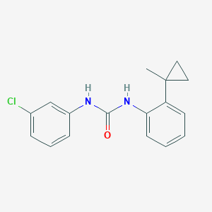 molecular formula C17H17ClN2O B14947198 1-(3-Chlorophenyl)-3-[2-(1-methylcyclopropyl)phenyl]urea 